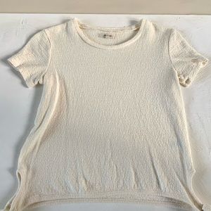 Madewell Cream Boucle Style Fabric with Side Ties, Small